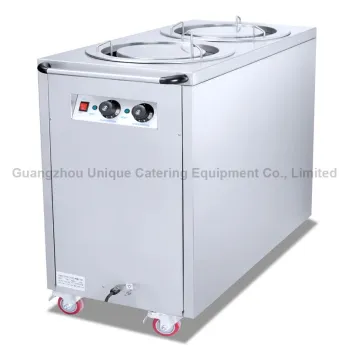 2-Head Electric Plate Warmer Cart