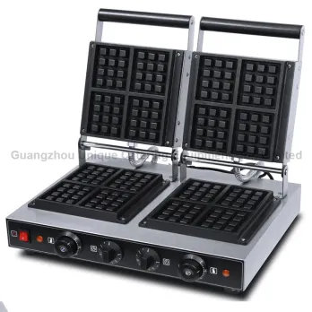2-Plate Squre Waffle Baker