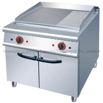 Gas Griddle (2/3 Flat,1/3 Grooved) with Gas Oven