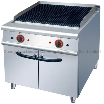Gas Lava Rock Griller with Cabinet