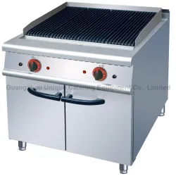 Gas Lava Rock Grill with Cabinet