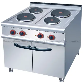 4-Plate Electric Cooker with Cabinet