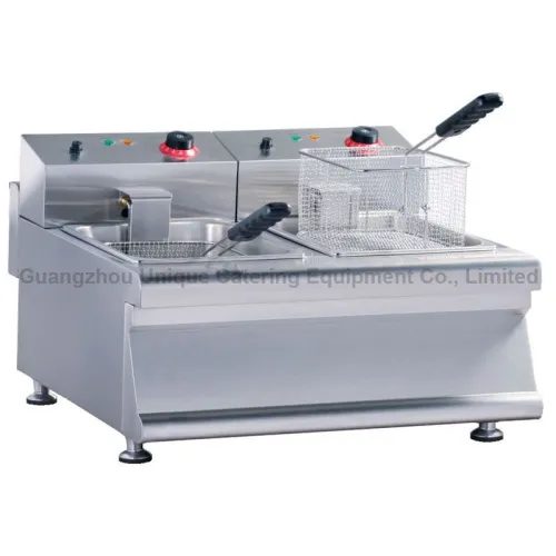 Counter Top 2-Tank 2-Basket Electric Fryer