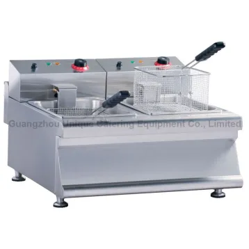 Counter Top 2-Tank 2-Basket Electric Fryer