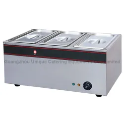 3 pan table top bain Marie HB-3V