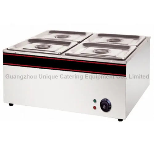 4 Pan Kitchen Design Bain Marie Food Warmer Counter 