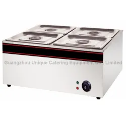 4 Pan Kitchen Design Bain Marie Food Warmer Counter 